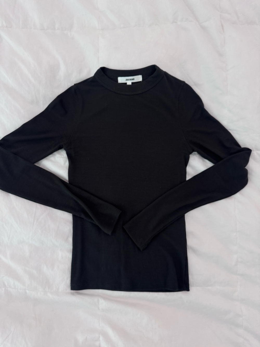 NWOT Josh Brown ribbed long sleeve crew tee xs/s